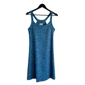 Skhoop The Original Skirt Company Blue Swirl Pattern Athletic Dress Medium
